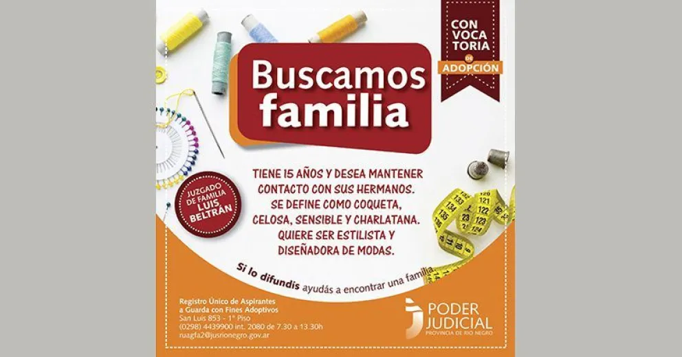 Buscan familias adoptivas para dos adolescentes