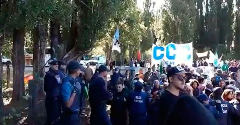 Se produjeron incidentes en la quinta “Marcha por la Soberanía”
