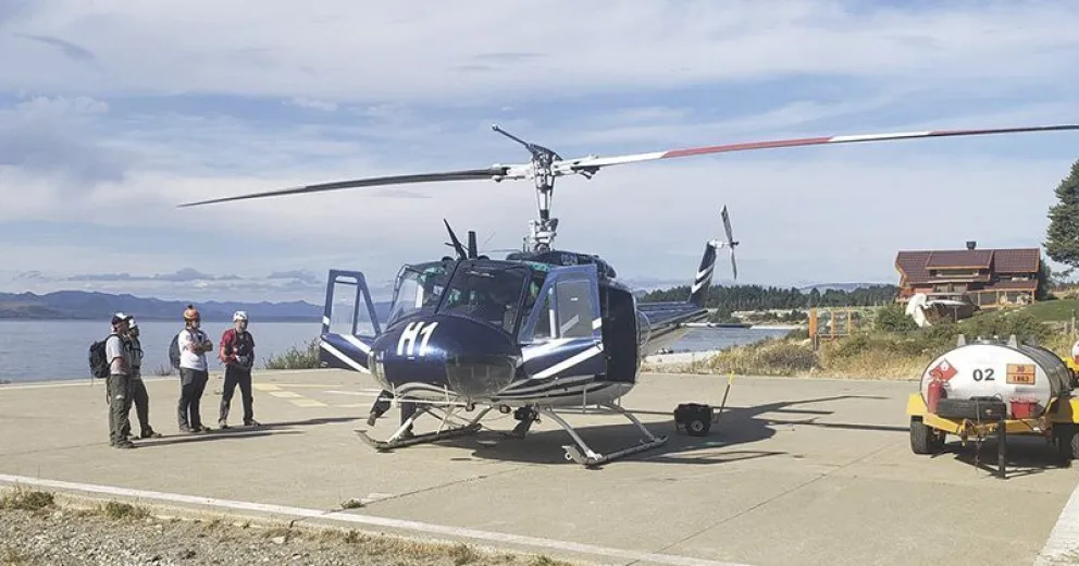 Debieron utilizar un helicóptero para rescatar a una mujer del Frey