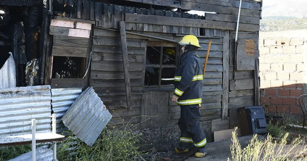 Pérdidas totales tras el incendio de una vivienda