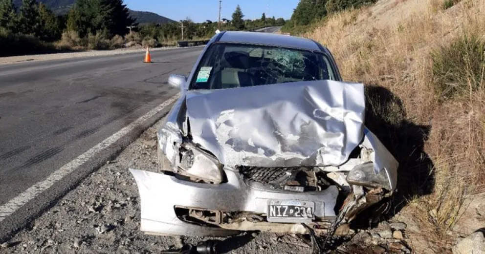 Dos heridos en triple choque sobre Ruta 40