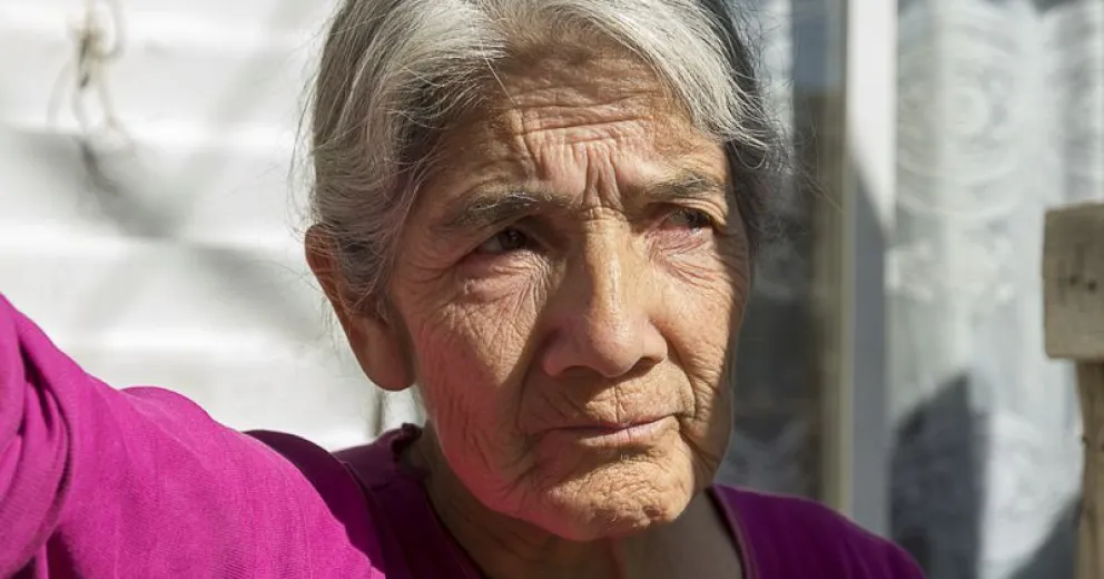 Una de las primeras familias que  llegó al barrio Diez de Diciembre