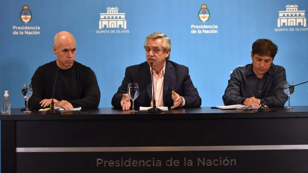 Alberto Fernández anunció la suspensión de las clases y el cierre de las fronteras