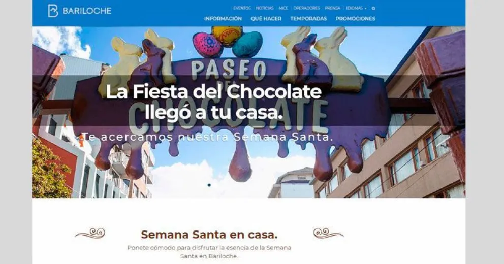 Bariloche apuesta al turismo remoto con la landing page