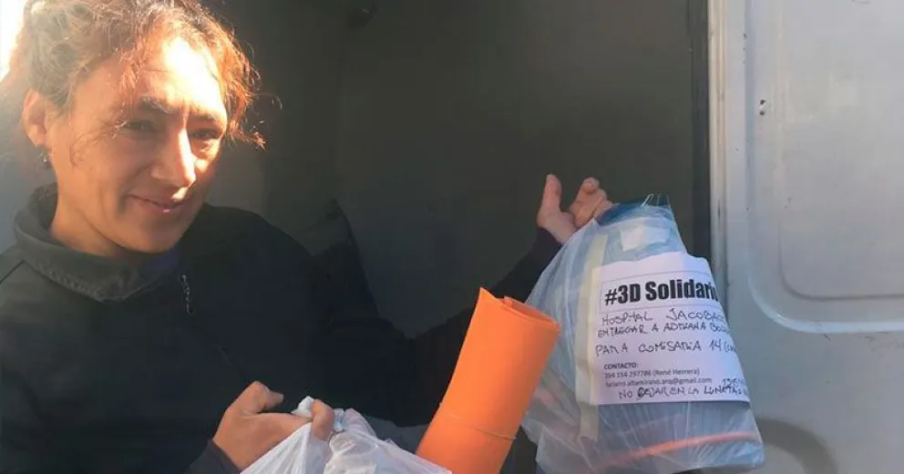 Máscaras hechas en Bariloche llegan a la Línea Sur y otras localidades vecinas