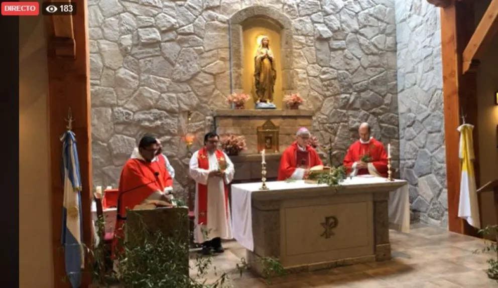 Misa virtual con el obispo Chaparro en la Parroquia Inmaculada Concepción