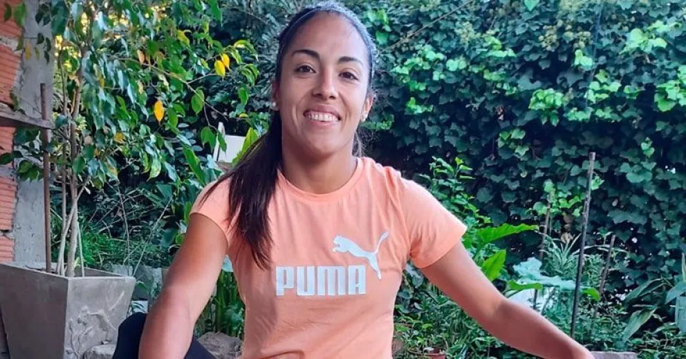 Miriam Mayorga, enfocada en la práctica diaria que realiza en su casa