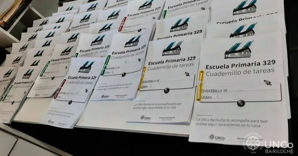 La UNCo Bariloche imprimió cuadernillos para la Escuela 329 del Pilar II