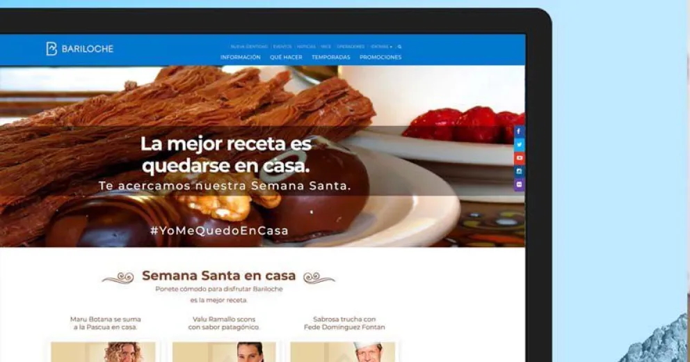 Bariloche presenta nuevos contenidos en su landing page “Volvemos a vernos pronto”