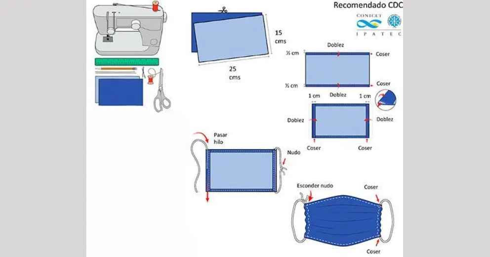 Lanzan campaña para confeccionar tapabocas para toda la comunidad