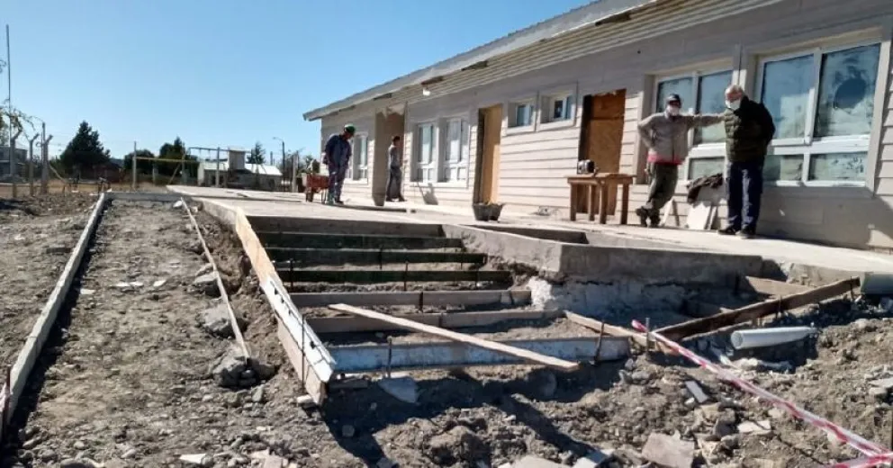 Se retoman las obras escolares en Río Negro