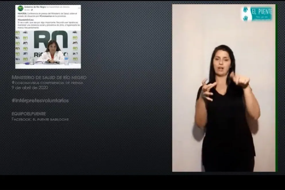 Integración en tiempos de cuarentena: se brindará información en lengua de señas