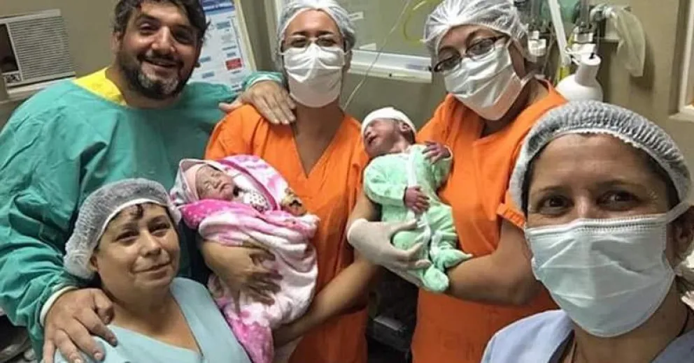En Jacobacci nacieron mellizos gestados en un útero bicorne