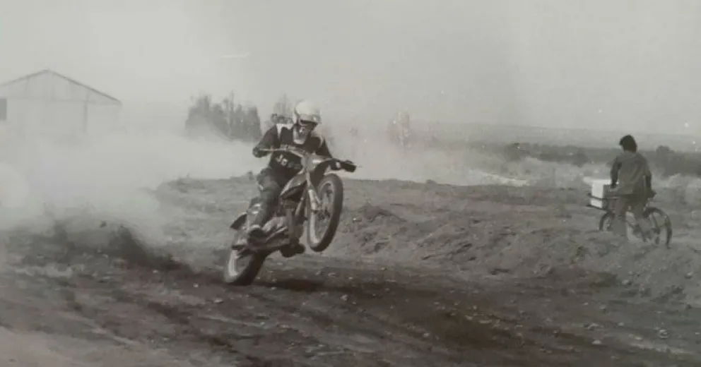 Raúl Ernesto Valdés, el primer barilochense que viajó a correr en motocross a Estados Unidos