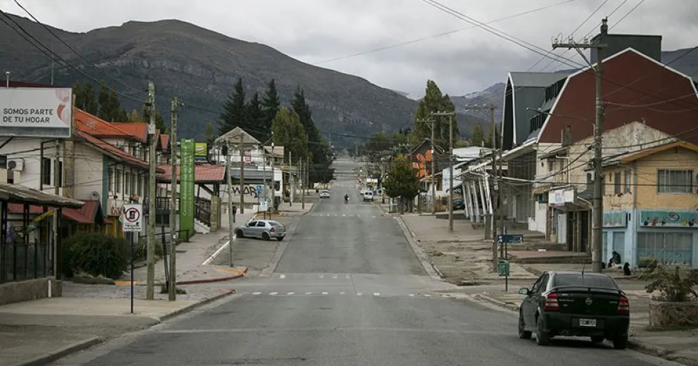 Calle Onelli, durante el día domingo. 