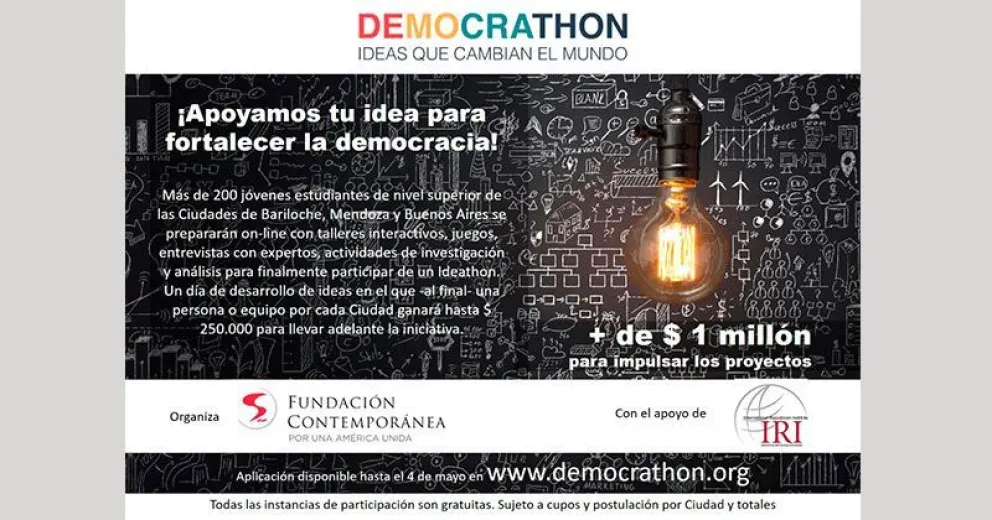 Interesante concurso de ideas para fortalecer la democracia 