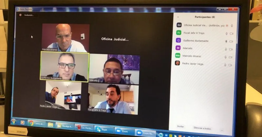 Se realizan audiencias penales por Zoom para formulaciones de cargos a detenidos