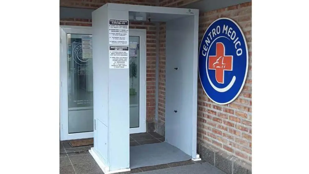 Sindicato de Camioneros instaló  cabinas de desinfección