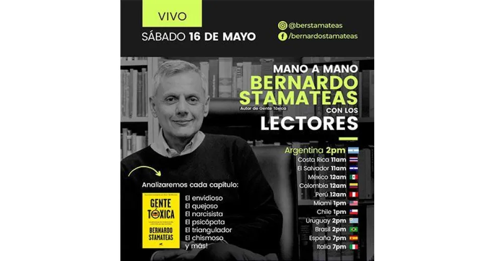 Mano a mano virtual con Bernardo Stamateas