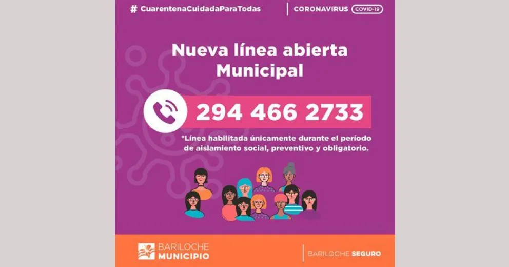 Bariloche suma un nuevo canal de asistencia para casos de Violencia de Género
