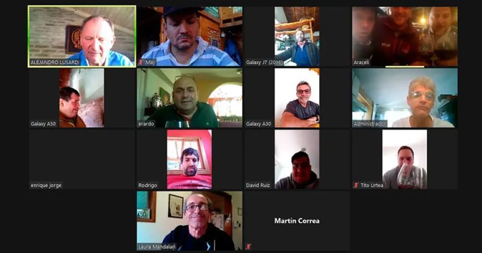 Emotivo encuentro virtual de veteranos de rugby de Los Lagos