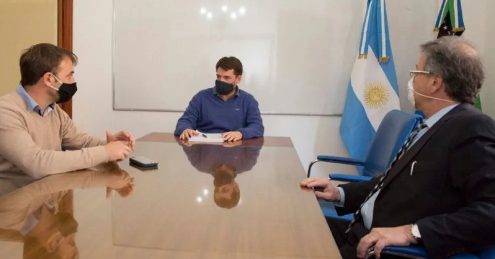 El ministro de Seguridad, Pérez Estevan, Buteler y el Procurador General Jorge Crespo