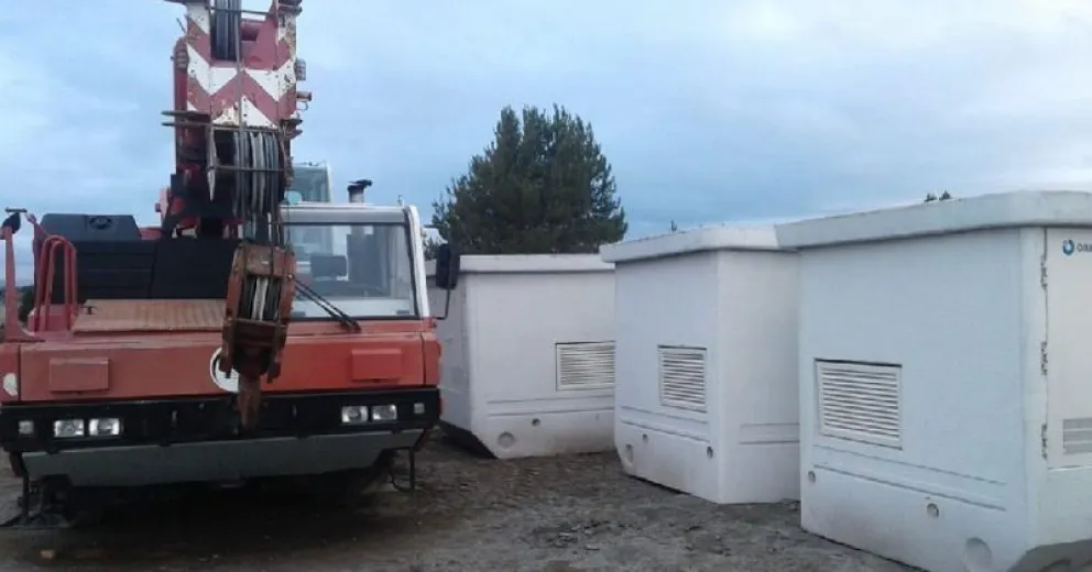 Llegaron las subestaciones eléctricas al Parque Productivo de Bariloche