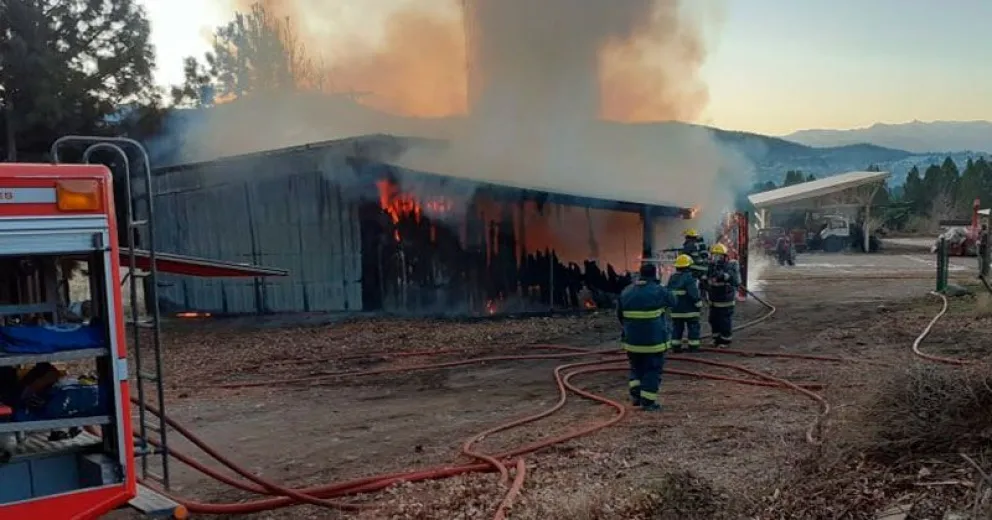 Importante incendio en el cerro Carbón demandó arduo trabajo de Bomberos Voluntarios