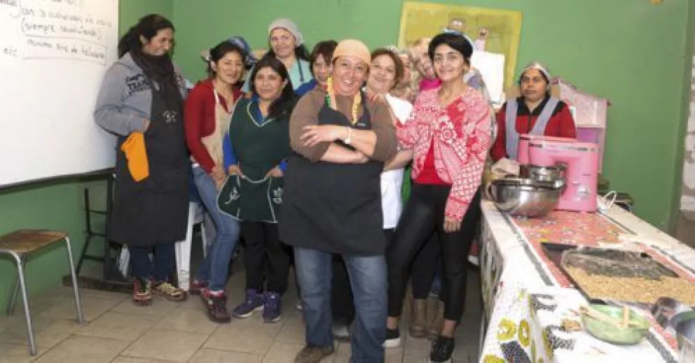 Iris Miñoz habló de la ayuda que se brinda  desde el comedor Gotitas de Esfuerzo