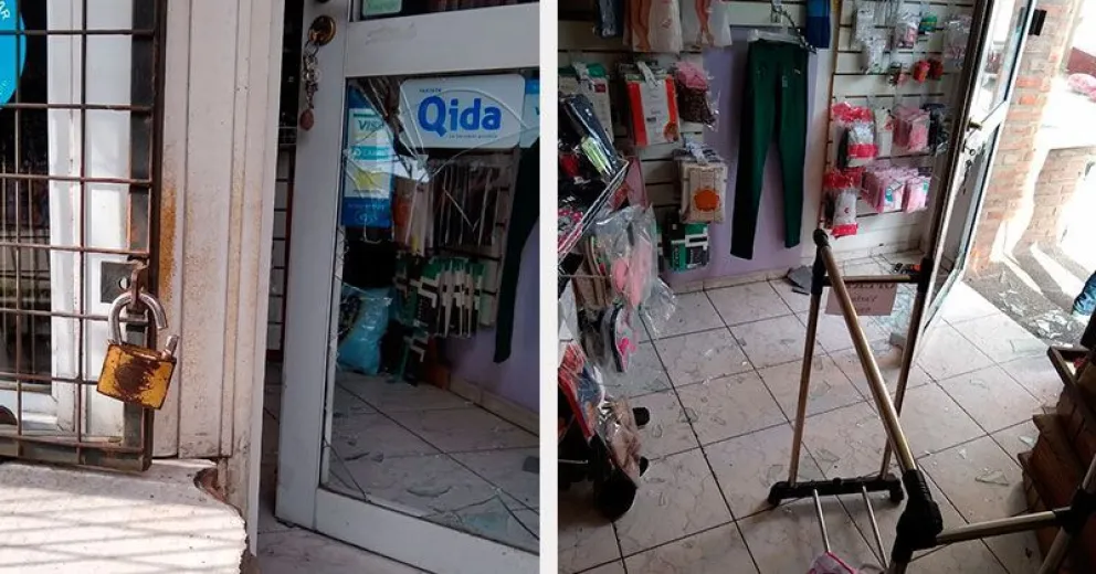 Ingresaron a un local de ropa y se llevaron cerca de $400.000 en mercadería