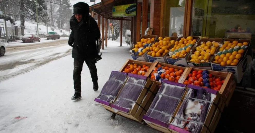 Bariloche amaneció con temperaturas bajo cero y nevadas
