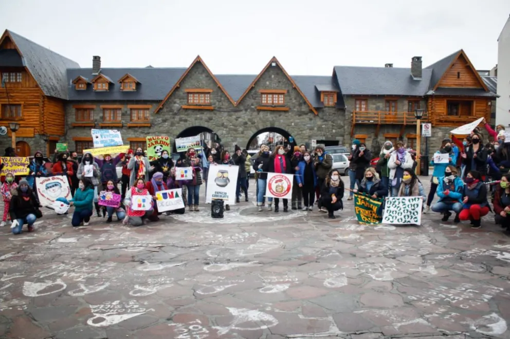 Jardines maternales llevaron su reclamo al Centro Cívico