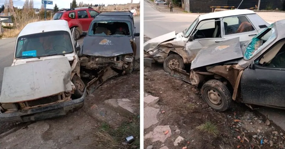 Chocaron dos Renault 12 en Pasaje Gutiérrez: hubo dos heridos