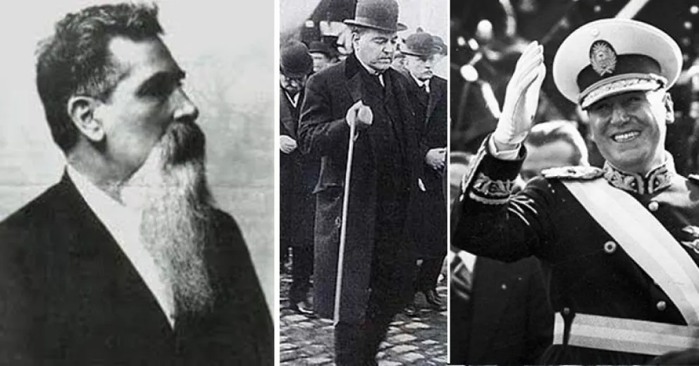 Leandro Alem, Hipólito Yrigoyen y  Juan Domingo Perón, tres referentes  en la historia política argentina