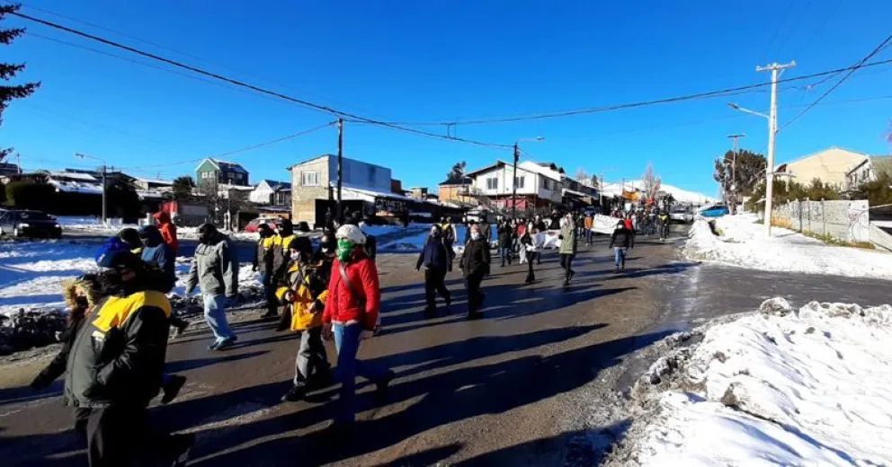 Choferes del TUP marcharon por Onelli