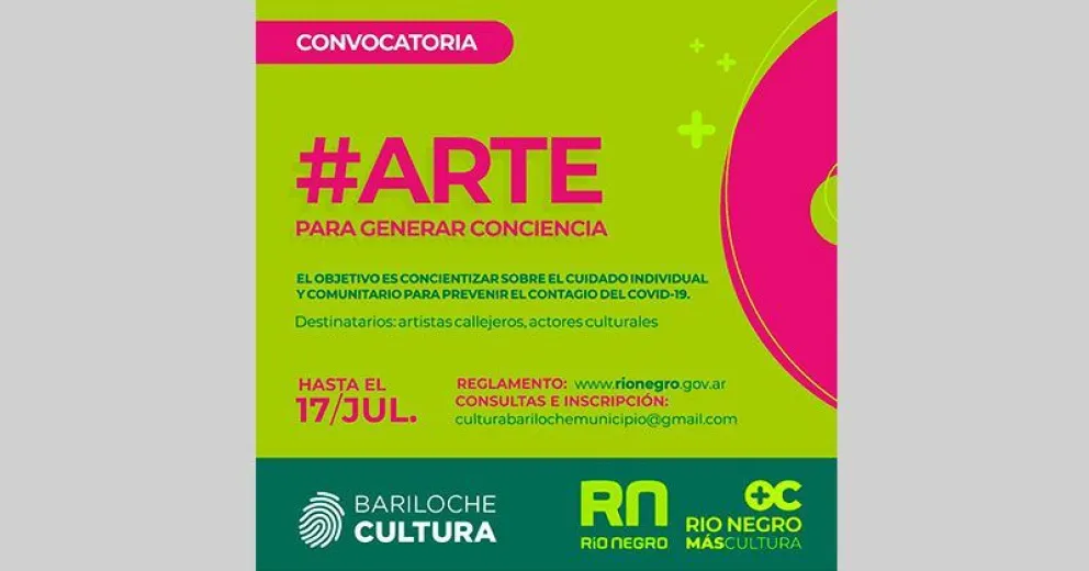 Convocatoria de Cultura para que artistas den un mensaje de concientización en la vía pública