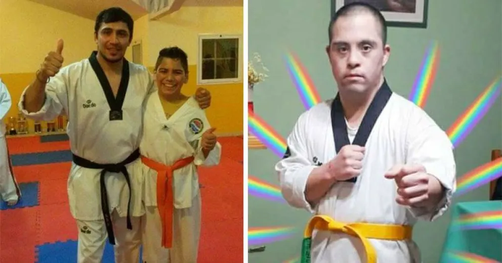 Atletas barilochenses de taekwondo adaptado participan de un torneo virtual