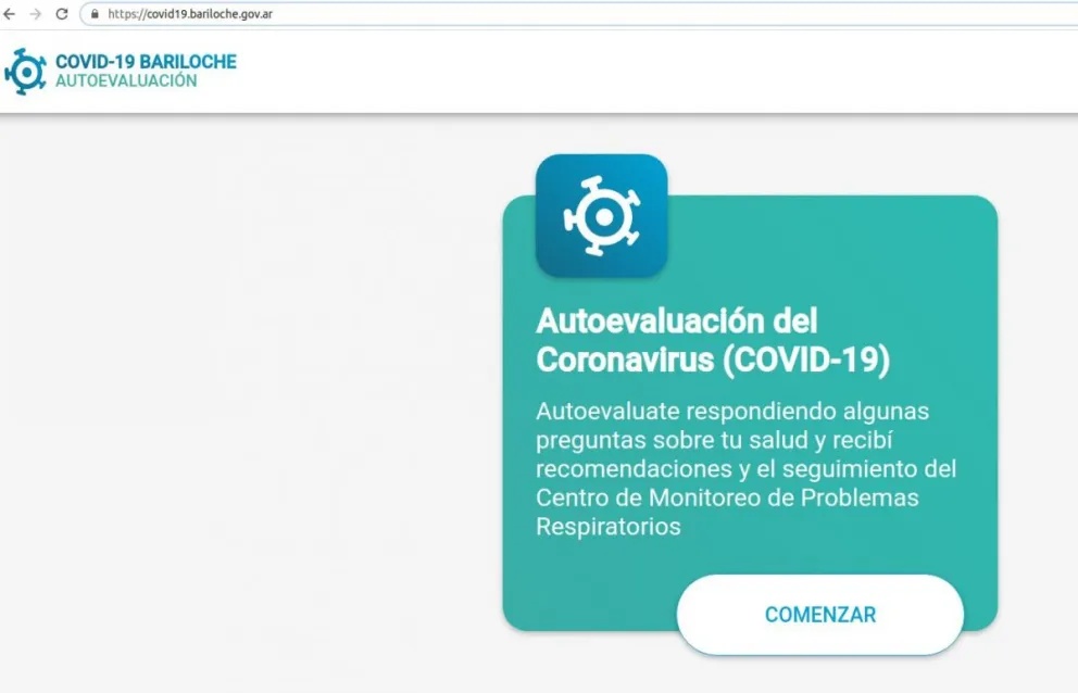 Desarrollan web de autorreporte de síntomas para Bariloche