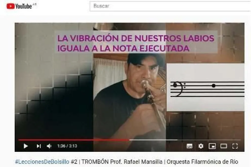 La Orquesta Filarmónica de Río Negro lanzó su serie de "Lecciones de Bolsillo"