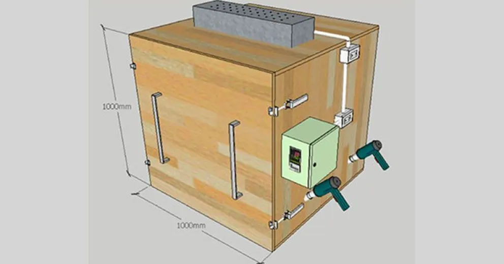 IPATEC diseñó un horno convectivo para la reutilización de los barbijos
