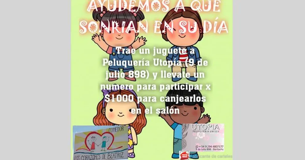 “Ayudemos a que sonrían en su día”: recolectan juguetes para el Día de la Niñez