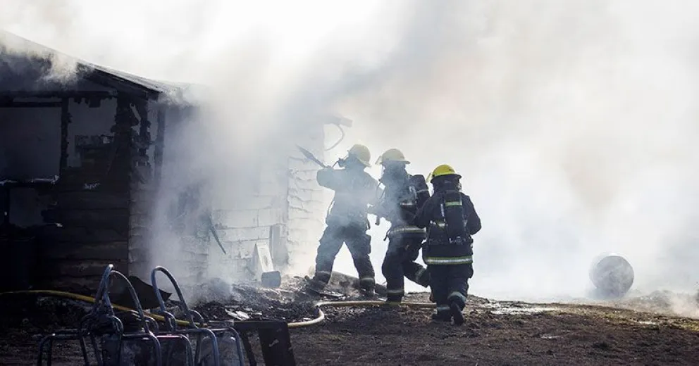 Una estufa habría provocado el incendio del barrio El Frutillar