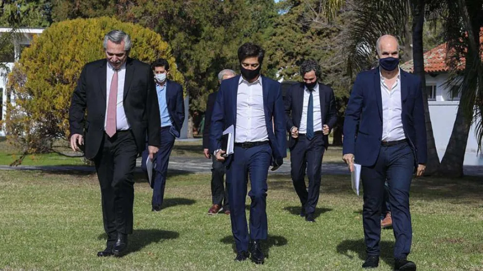 El Presidente recibe a Kicillof y Larreta para analizar la nueva etapa del aislamiento