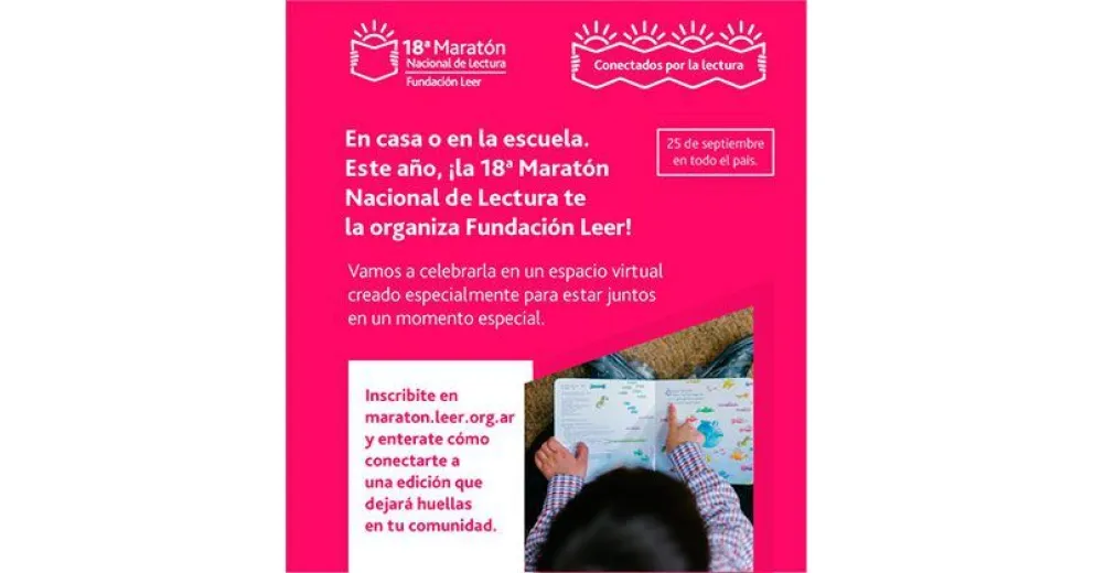 Más de 160 escuelas participarán en la Maratón Nacional de Lectura