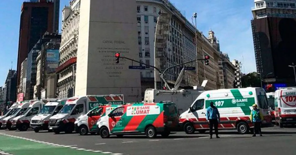 Despidieron en el Obelisco al médico del SAME que murió tras permanecer dos meses internado
