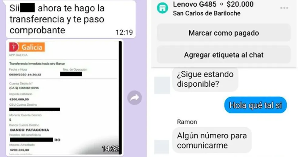 Intentaba vender una computadora por Facebook y le robaron más de 150 mil pesos a sus conocidos