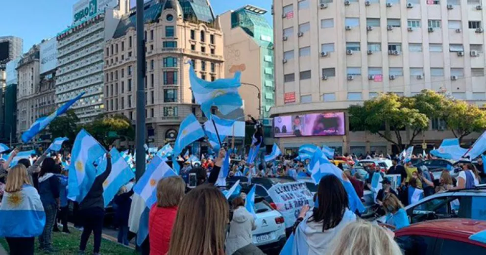 La protesta contra el gobierno fue en diferentes puntos del país