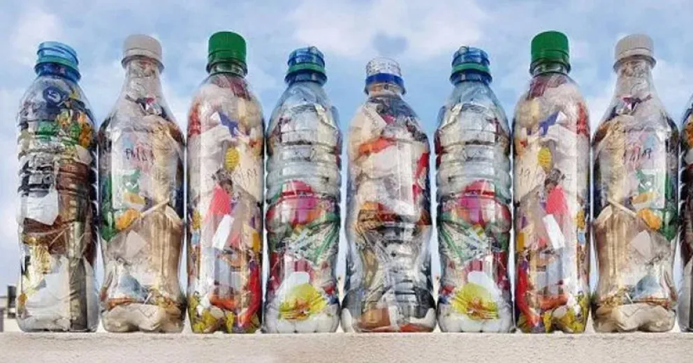 Cambian una botella llena de plásticos por un árbol