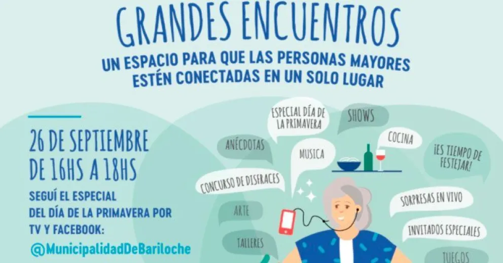 Hoy es el festejo de la Primavera virtual de las personas mayores: shows, entrevistas y movimiento