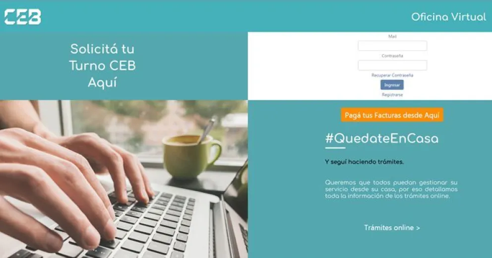 Facturas y deudas con la CEB se podrán pagar de forma on line
